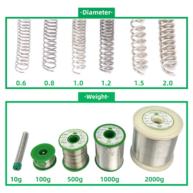 Alambre de soldadura sin plomo de plata Singway Solid core 3.0 Sn96.5Ag3.0Cu0.5