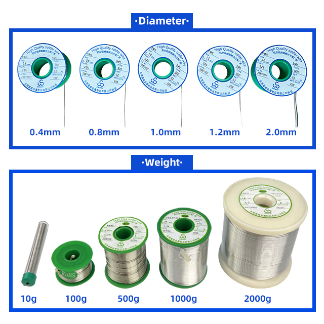 Los fabricantes de alambre de estaño completo de Singway suministran alambre de soldadura de plomo Sn30Pb70